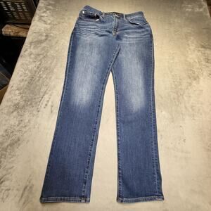 Gap Jeans Mens 32x32 Blue Medium Wash Straight Athletic Denim Stretch Pockets